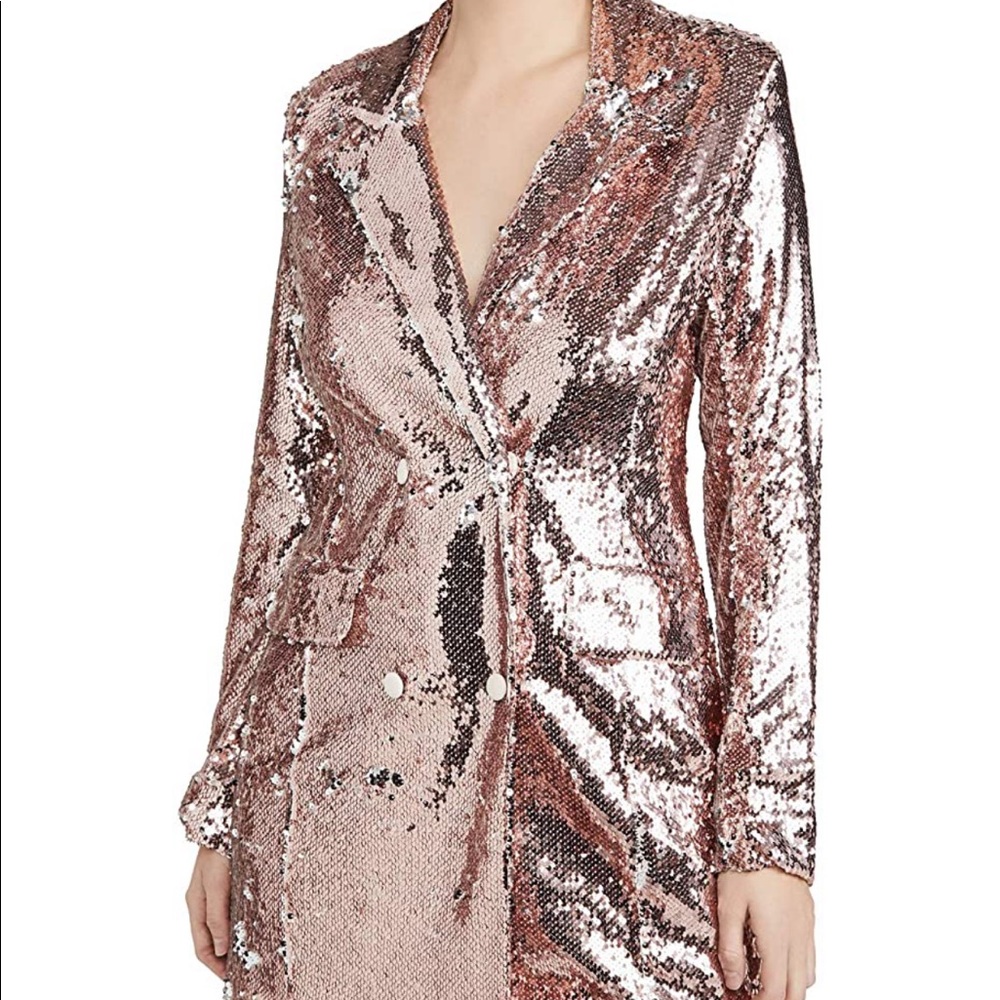 Endless Rose Sequin Blazer Rose Gold
